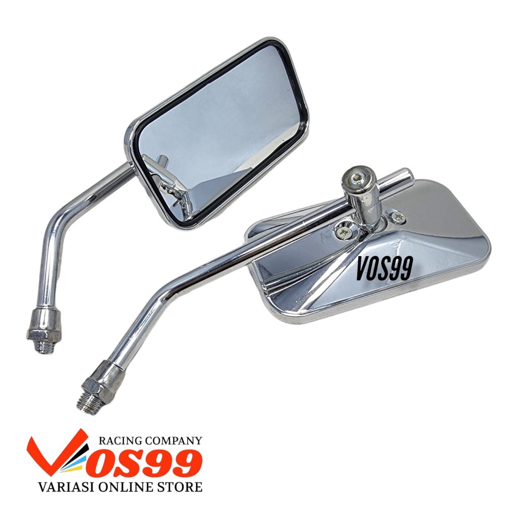 SPION RETRO KLASIK MODEL KOTAK BISA UNTUK MOTOR HONDA &amp; YAMAHA FINO BEAT MIO SCOOPY DLL