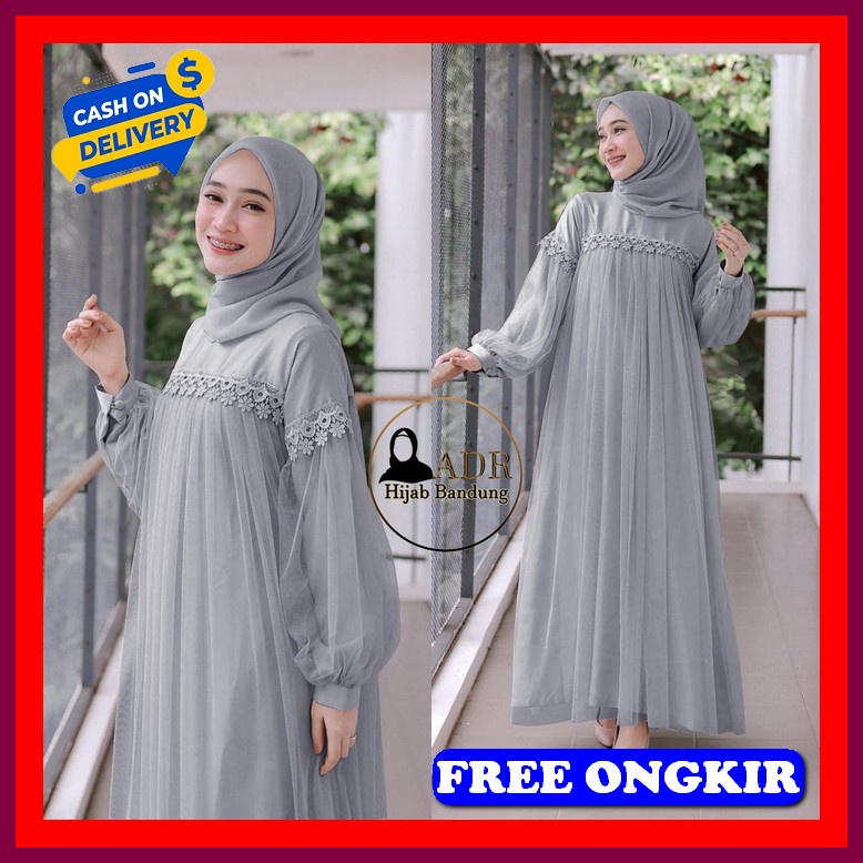 Ghamis Cewek Premium Buju Muslimah Bj Wanita Sarii Fashion Muslim Gami Nuraini Maxi Dress Import |