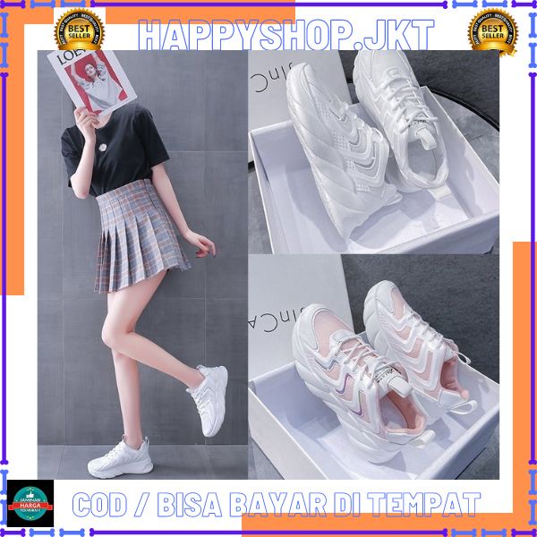 HS / Sepatu Sneaker Wanita Import PU Premium SP 247