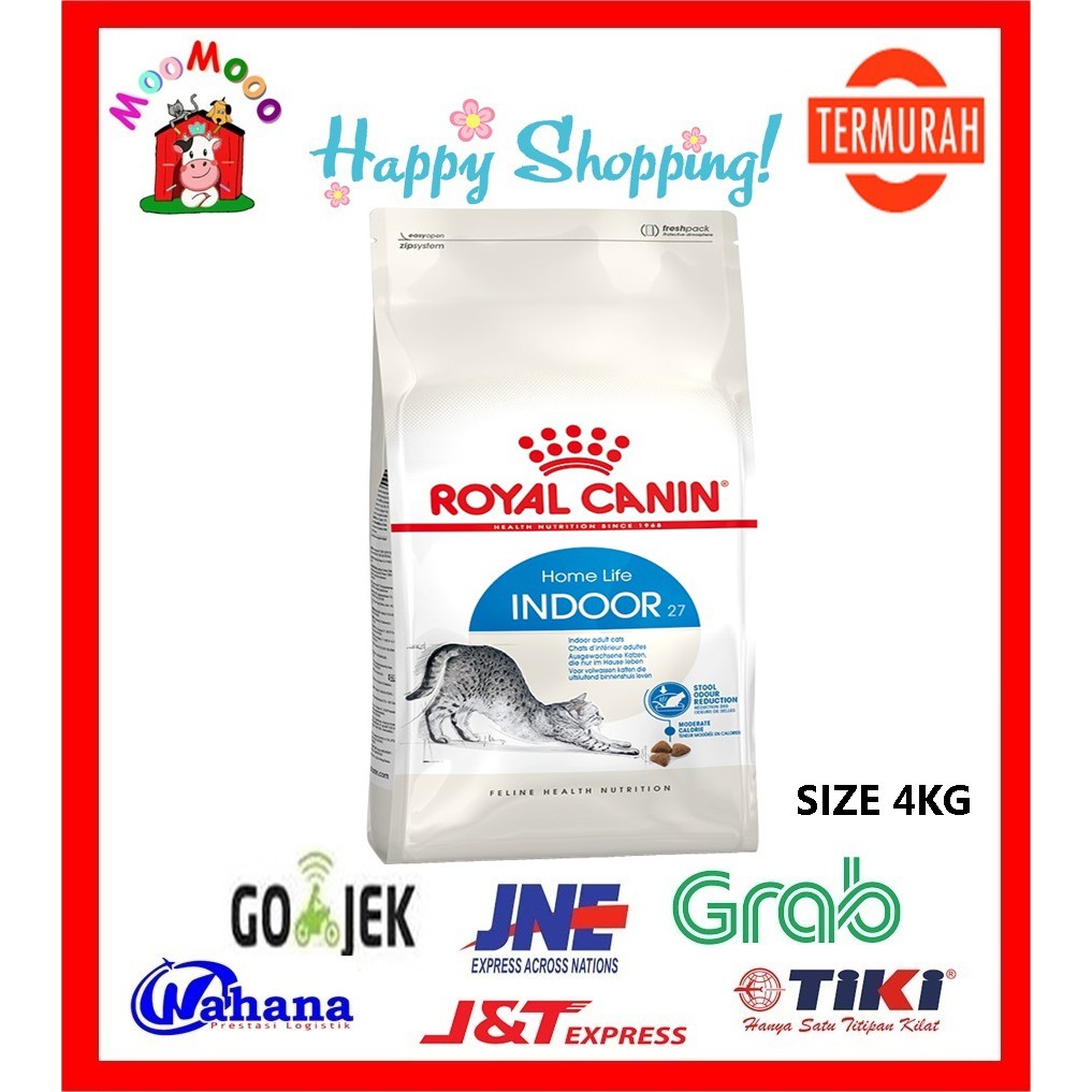 Royal Canin Indoor 27 4Kg - Makanan Kucing / Cat Food