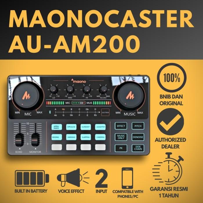 Sound Card External Maono Au-Am200 Maonocaster Podcast Studio Record