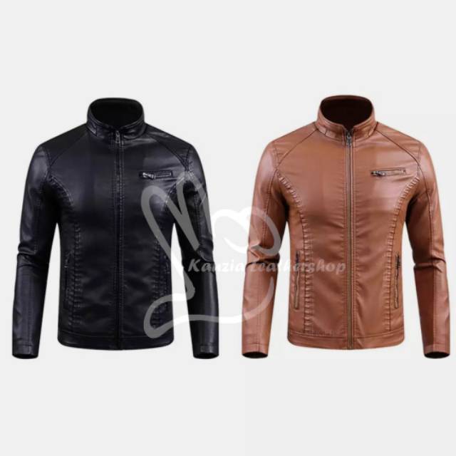 Jaket kulit asli