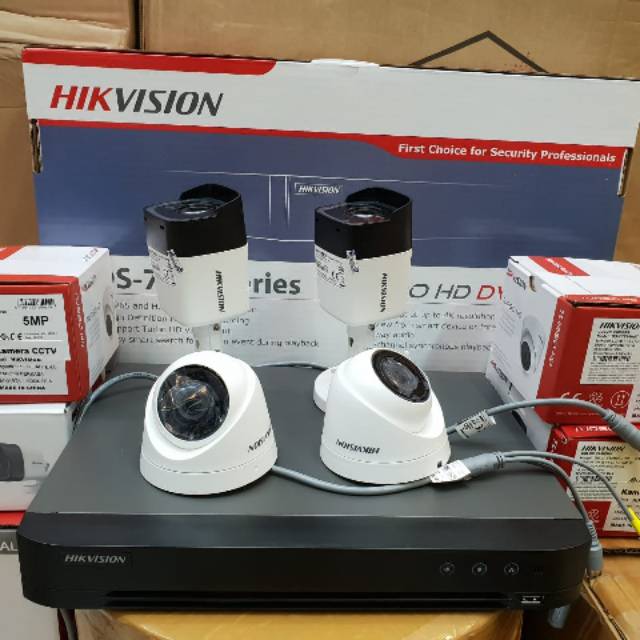 Paket cctv hikvision 5mp 2560p 4ch komplit tgl pasang