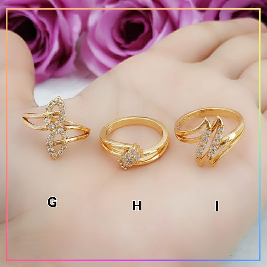 Cincin xuping cincin dewasa terlaris angsa perhiasan cincin wanita lapis emas gold A160