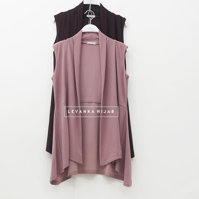 [KODE PVZYT] Outer Pendek / Kardigan wanita bahan jersey korea / model outer tanpa lengan - CCa