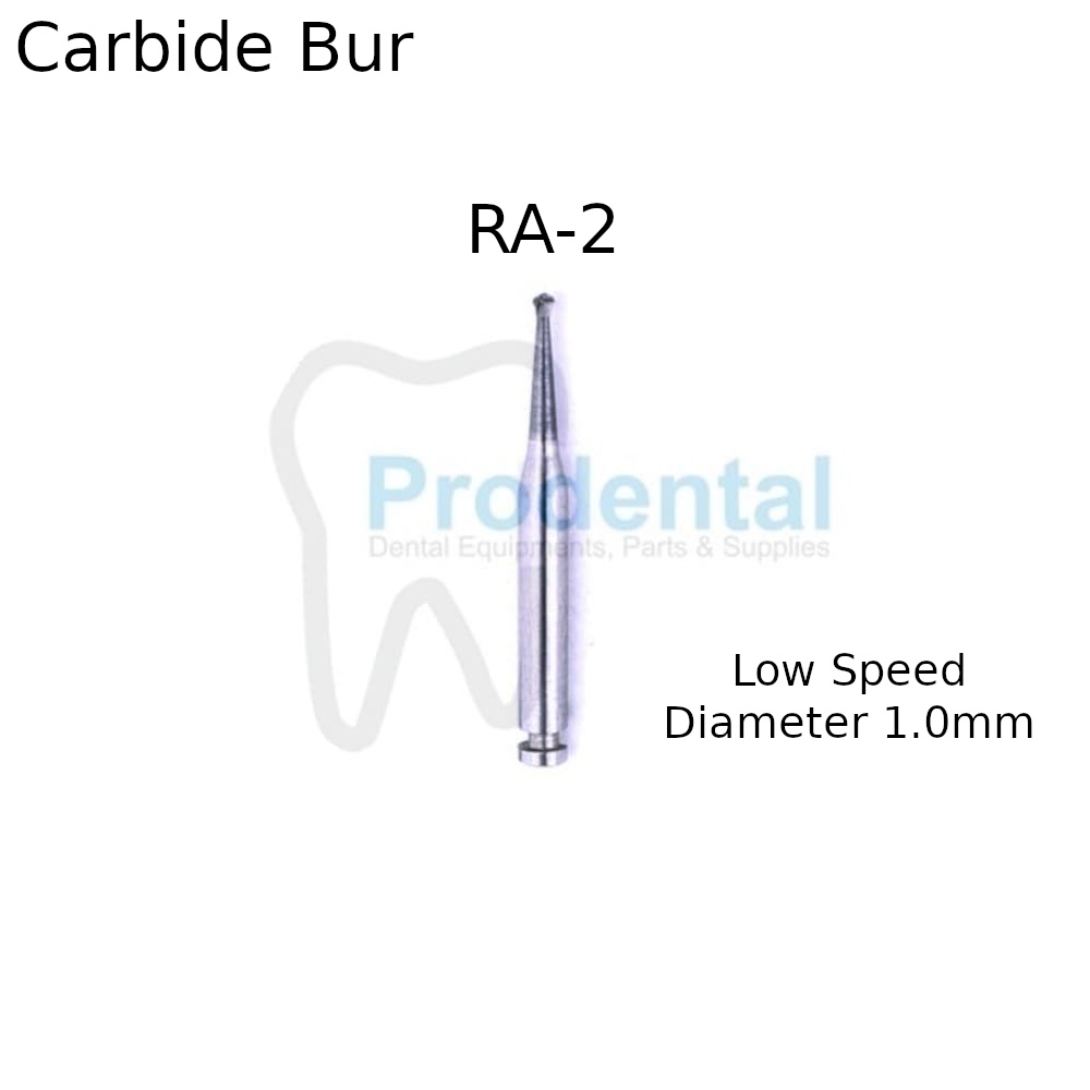 Dental Bur Metal Bulat RA-2 Low Speed Bur Tulang Carbide Tungsten Round Bur Lowspeed Bur Gigi Contra Angle