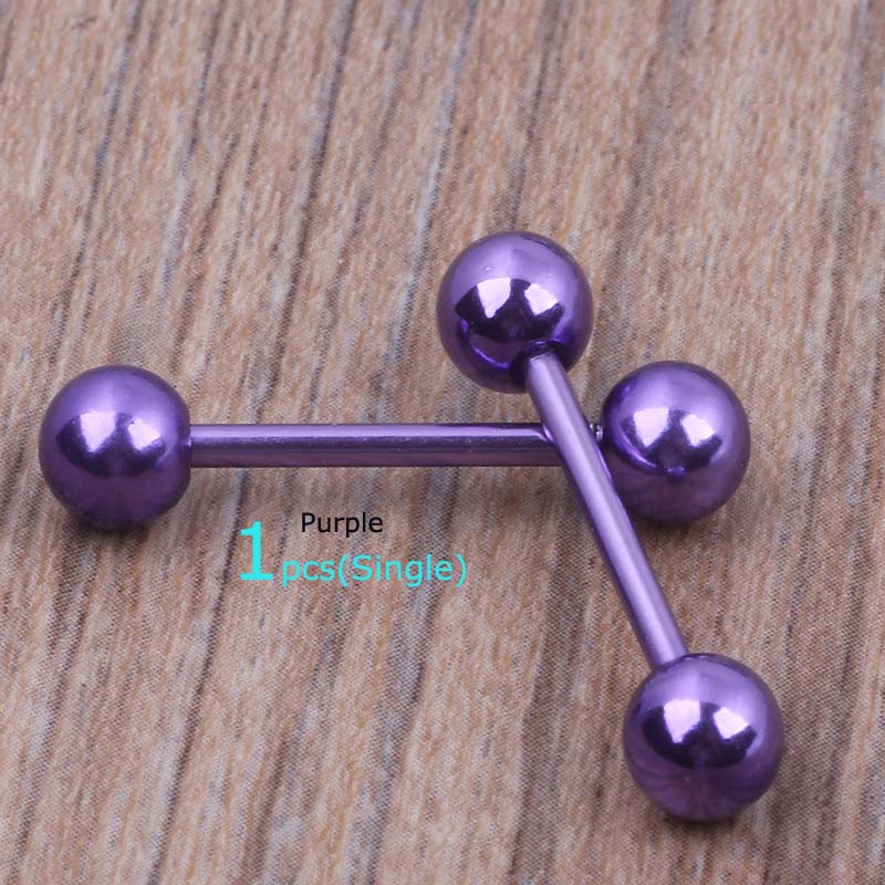 1pcs Tindik Cincin Lidah Stainless Steel Septum Barbel 14G 16mm