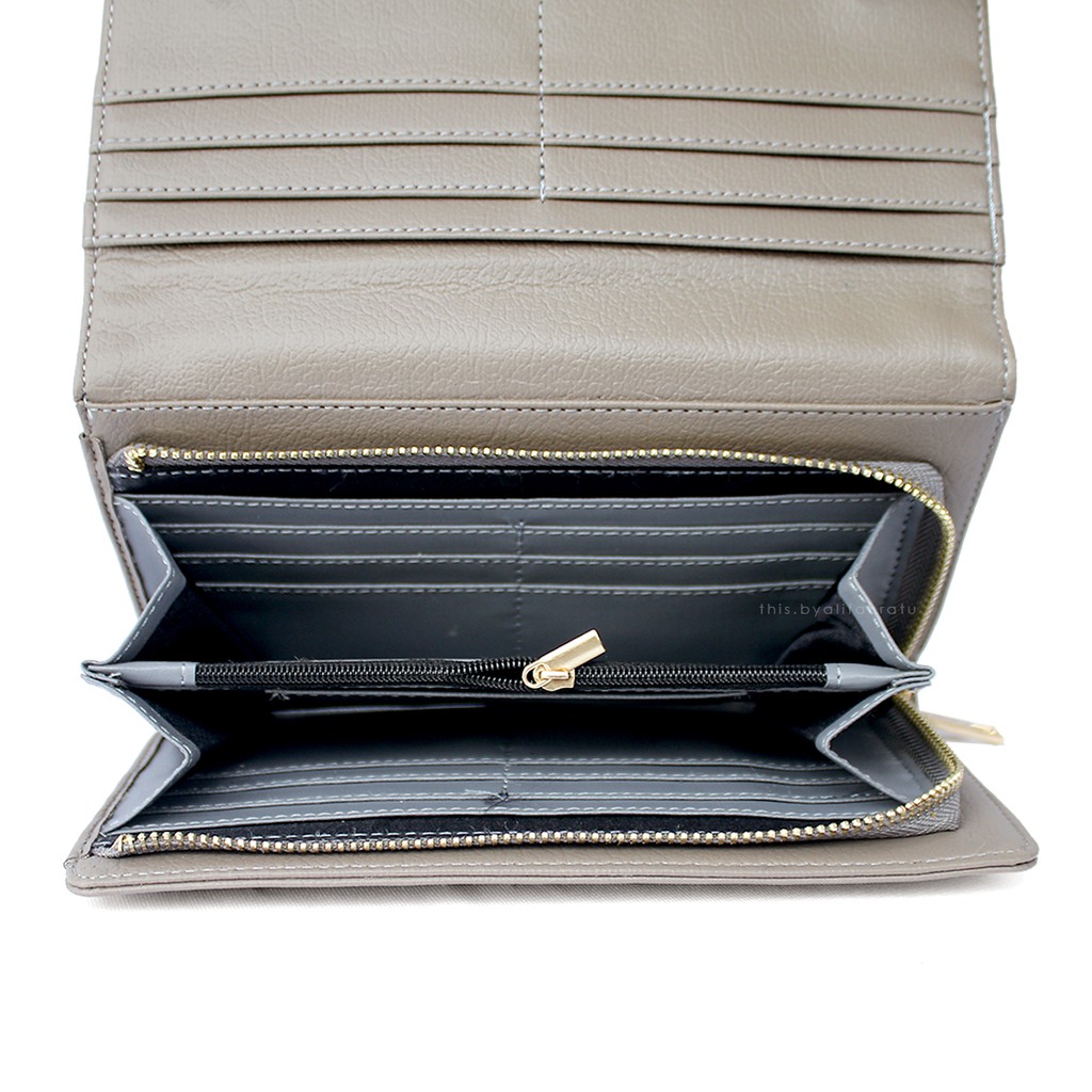 This! Dompet Wanita AMBER Wallet - Dark Taupe-4