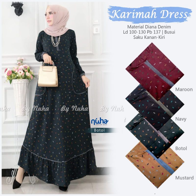 Karimah maxy denim diana