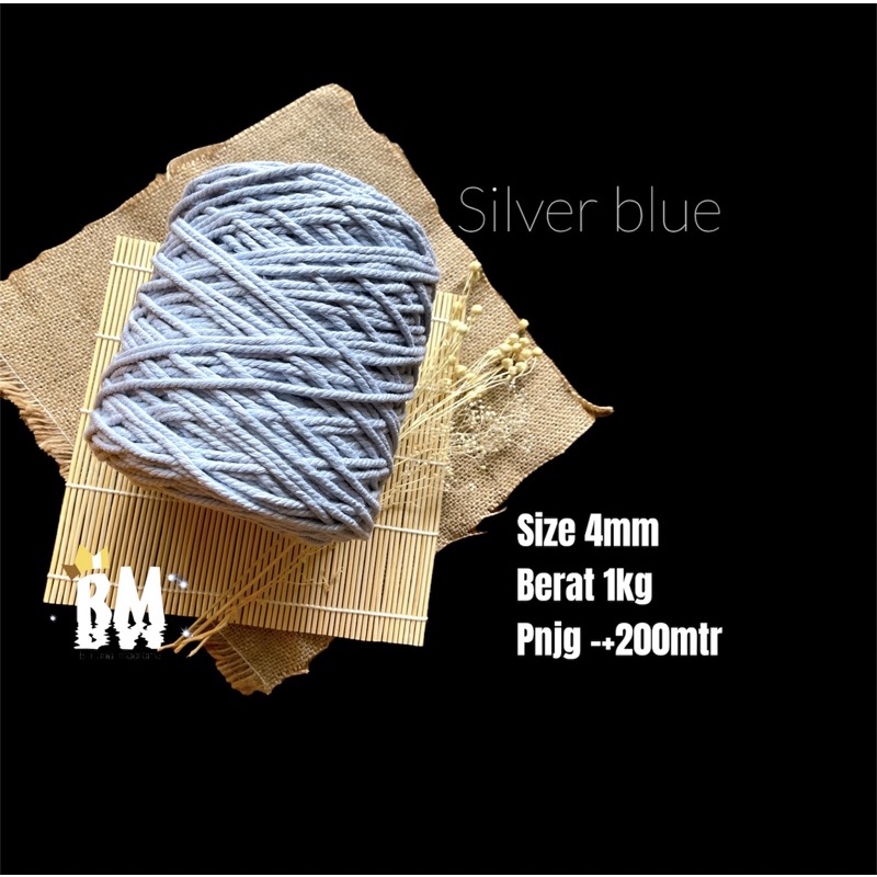 Benang warna SILVER BLUE 1kg