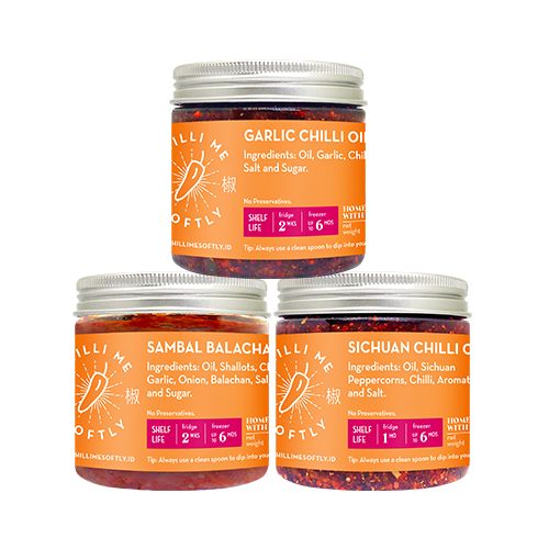 

Produk Terbaik - Chilli Me Softly Trio Regular (180Gr) - Original