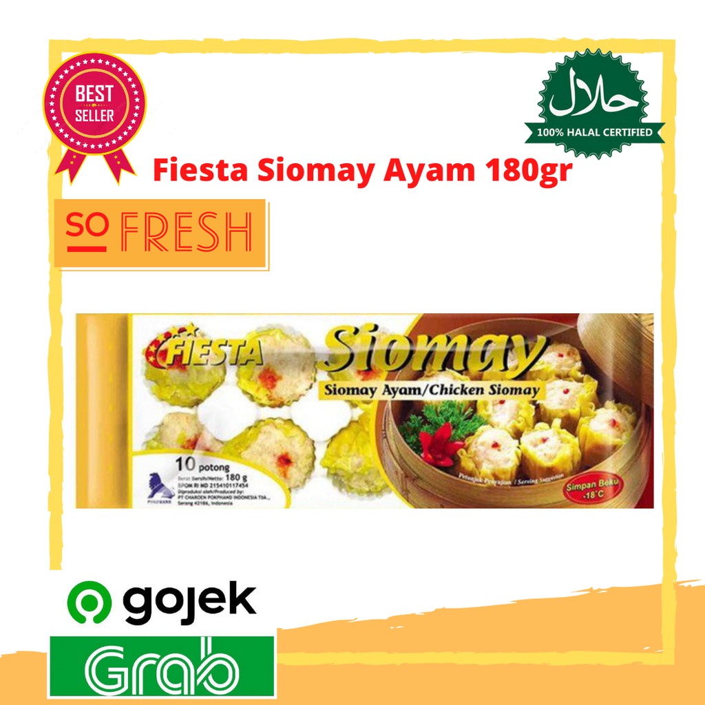 

Fiesta Siomai Ayam 180 gr - Chicken Siomay