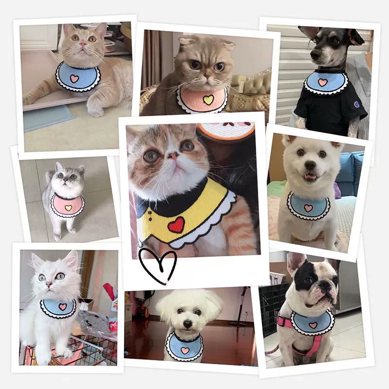 Bib / Slabber / Handuk Air Liur Untuk Anjing dan Kucing Stylish