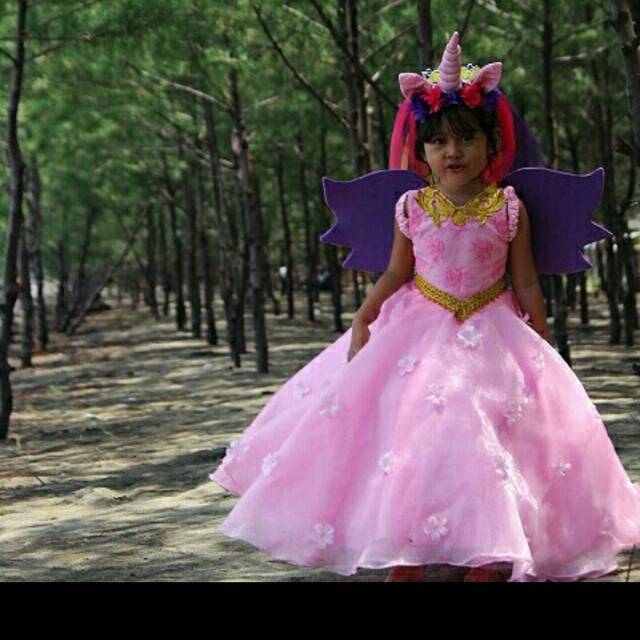 Baju pesta anak/baju little pony/ kostum little pony anak