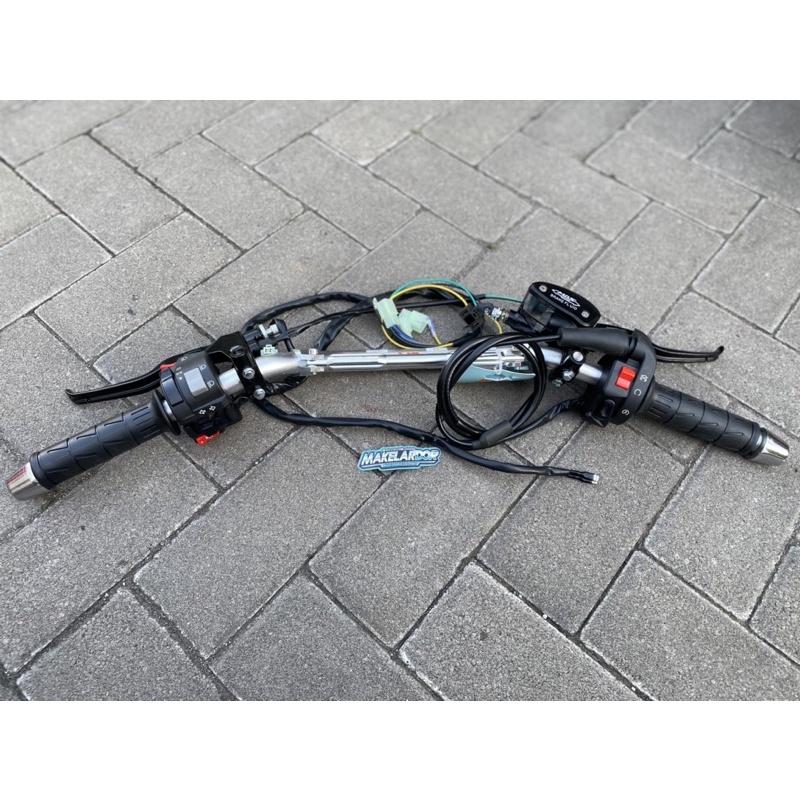 paket stang stir day copy daytona set gas ksr holder kiri vixion master mos copy rcb universal