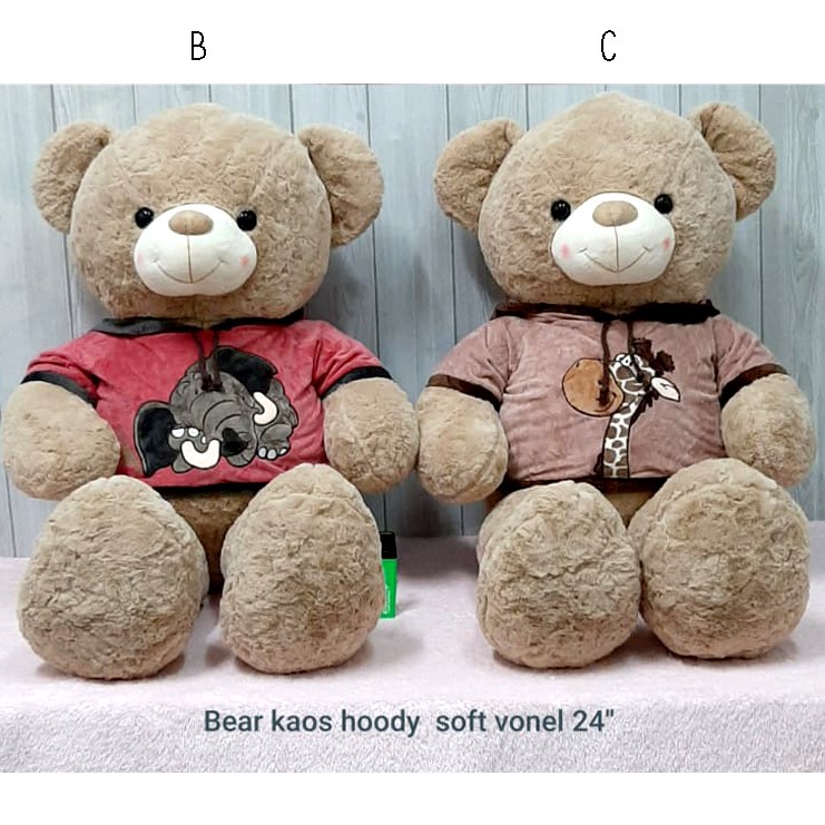 teddy bear besar Cute import hoddy nici panda elephant jerapah kado jumbo