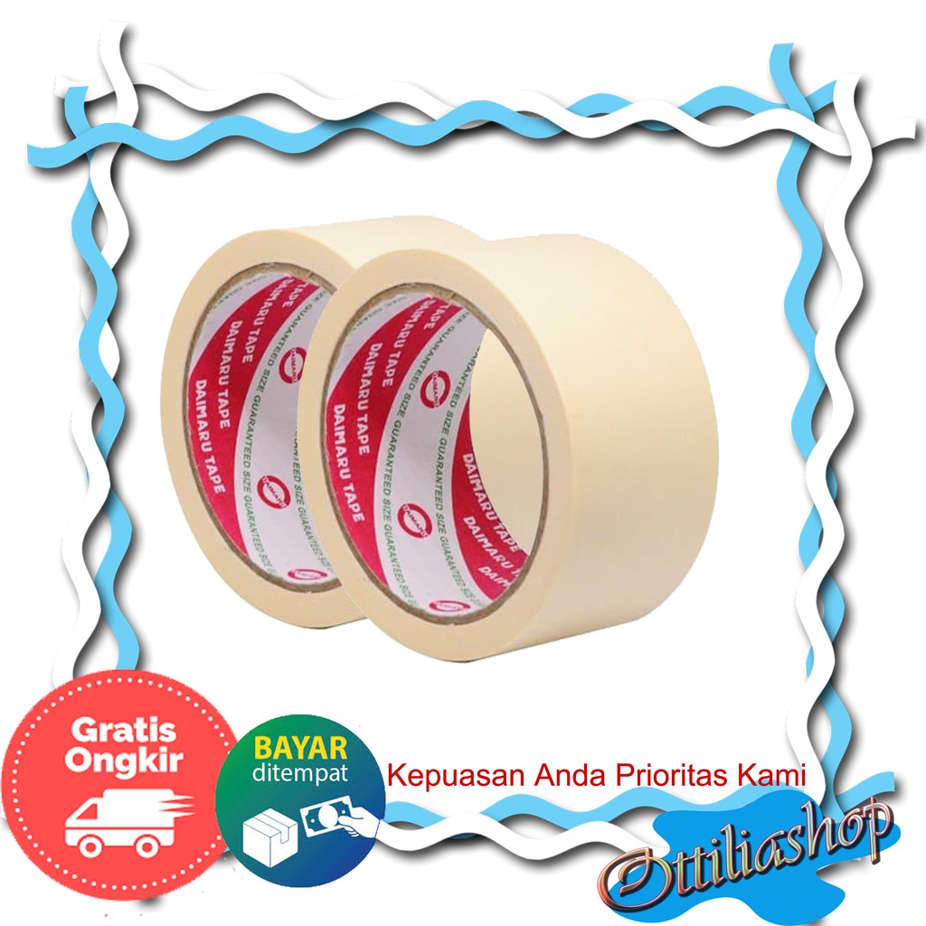 Jual Lakban Kertas Daimaru Lakban Cat Masking Tape Daimaru Inchi