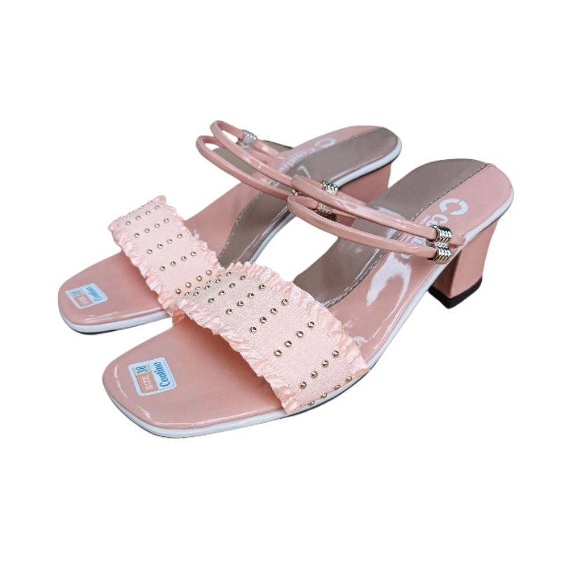 Sandal Wanita Heels / Hak 5 Cm / Sandal Pesta Wanita Contino Original Sandal Hak Tahu