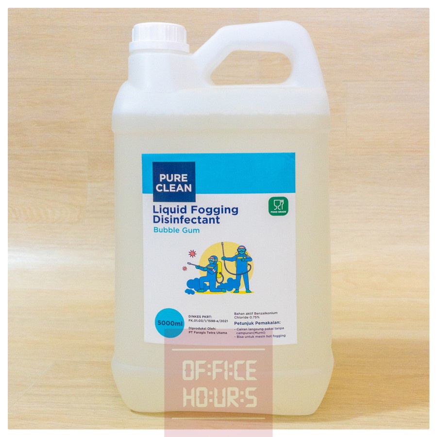 Hot Fogging Liquid Disinfektan Pure Clean 5L Food Grade Disinfectant