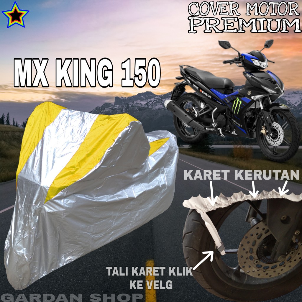 Sarung Motor MX KING 150 Silver KUNING Body Cover Mx King PREMIUM