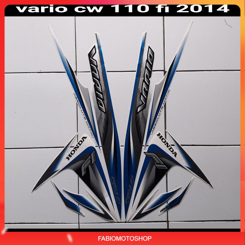stiker motor vario fi 110 2014 putih biru