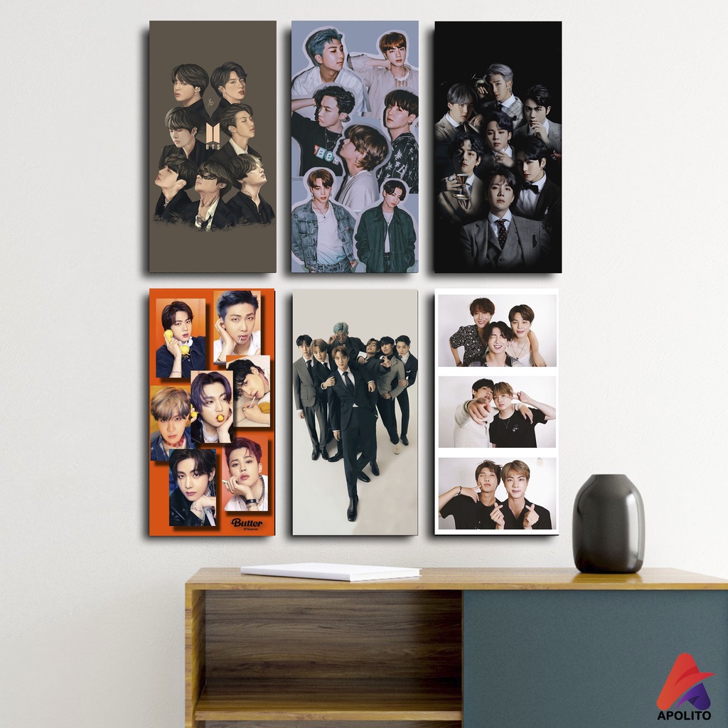 HIASAN DINDING 10x20 BTS WALLDECOR PAJANGAN POSTER HIASAN KAMAR DEKORASI KAYU KPOP BTS