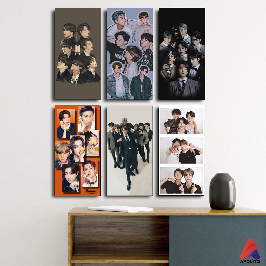 HIASAN DINDING BTS WALLDECOR PAJANGAN POSTER HIASAN KAMAR DEKORASI KAYU KPOP BTS