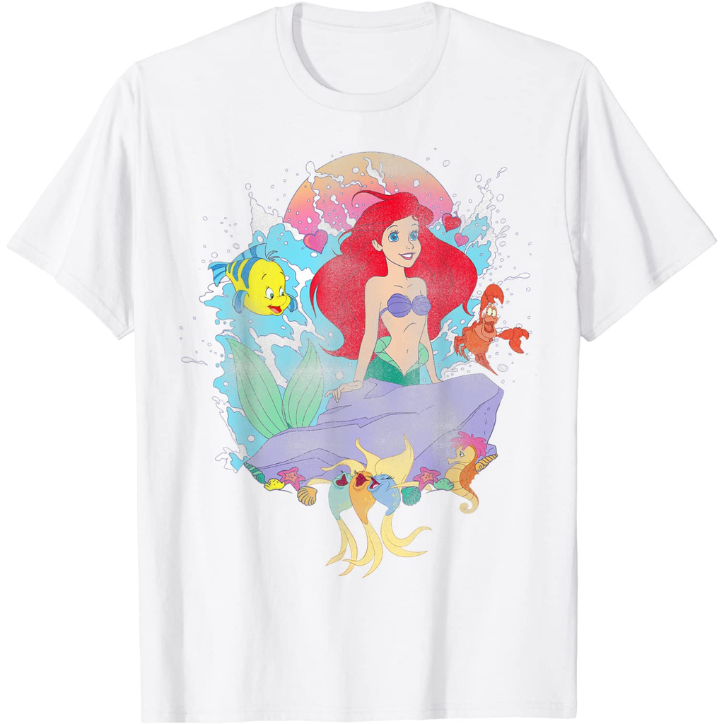Baju Kaos Anak Disney The Little Mermaid Ariel Splash