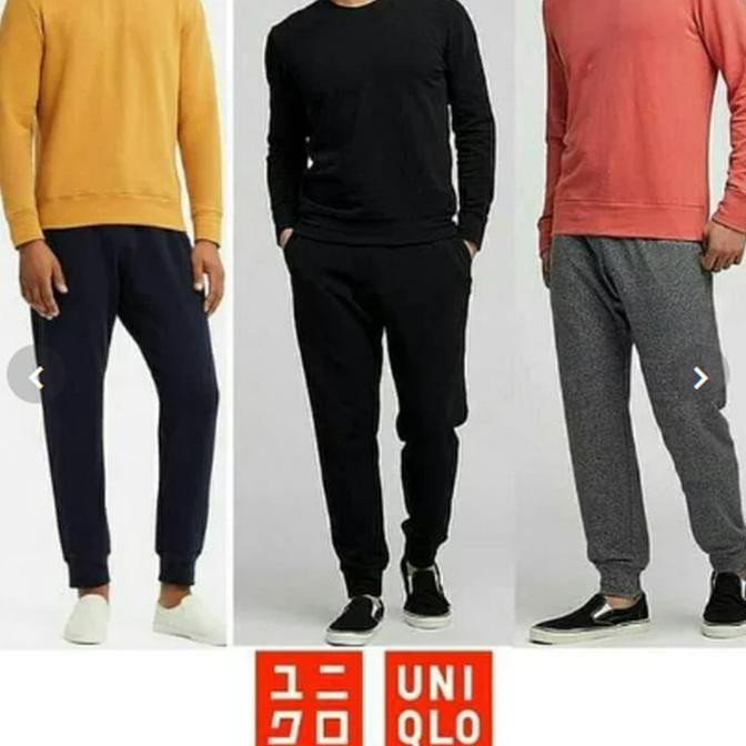 PROMO ORIGINAL UNIQLO BASIC SWEATPANTS - CELANA JOGGER UNIQLO PRIA WANITA - UNIQLO NAVY, S