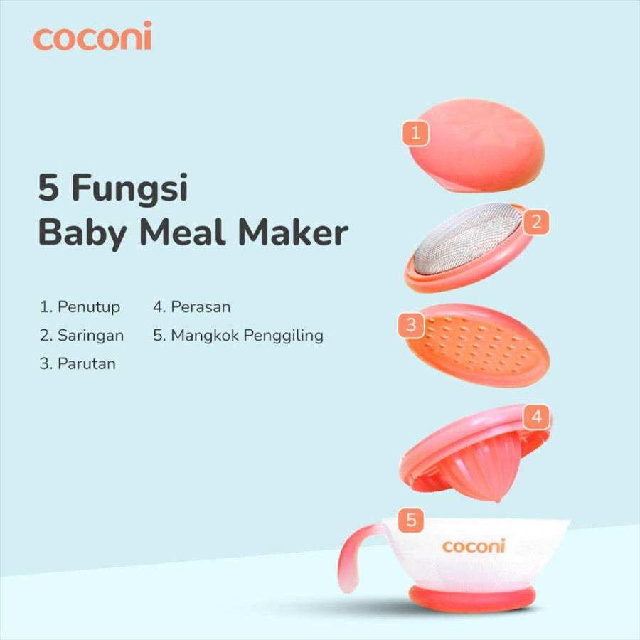 COCONI Baby Food Maker Bowl Set | Alat Pembuat Makanan Bayi MPASI