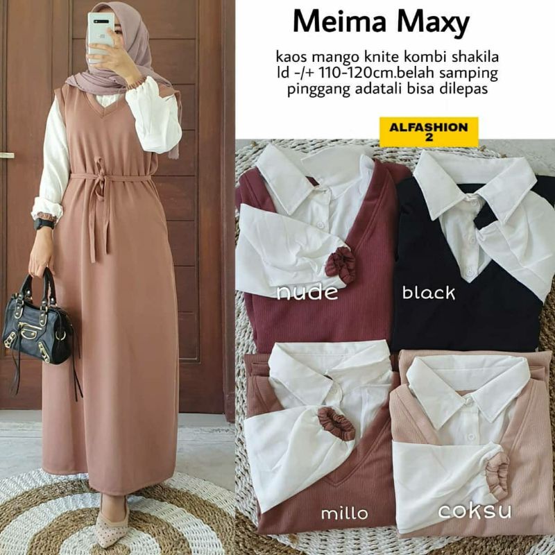 MEIMA MAXY DRESS KAOS MANGO KNIT IMPORT