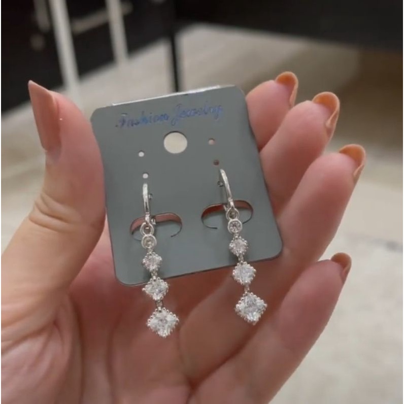 Anting Silver925 Full mata anting silver Anti Karat anti alergi anting premium berlian kilap 029