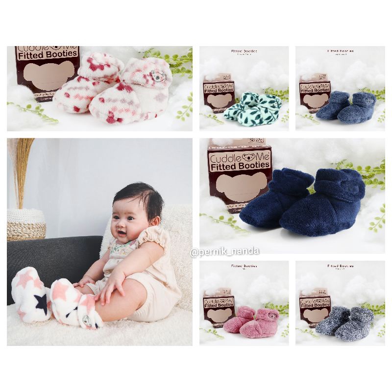 FITTED BOOTIES CUDDLEME SEPATU BAYI IMUT LUCU AMAN TANPA KARET