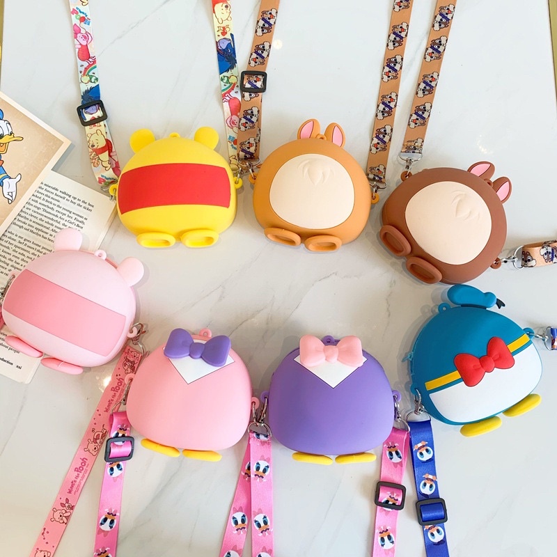 Tas Anak Silicone Mini Bag Tsum Tsum Diisney Lucu [READYSTOCK]