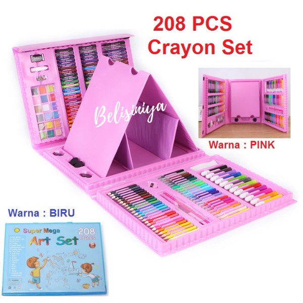 

Hadir New Super Mega Art Set 208 Pcs Crayon/Set Drawing Anak 208 Pcs Sale!!!