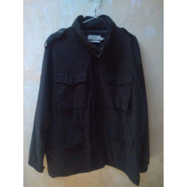 jaket parka hitam m65 fashion second bekas ukuran L besar