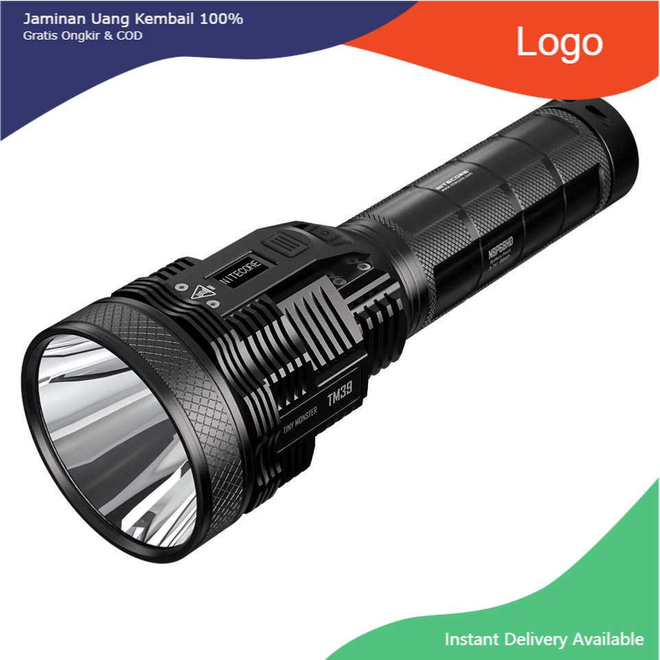 NITECORE TM39 Senter LED Luminus SBT-90 Gen2 5200 Lumens