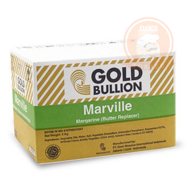 

Margarin Marville Butter Replacer Gold Bullion/CTN 15kg