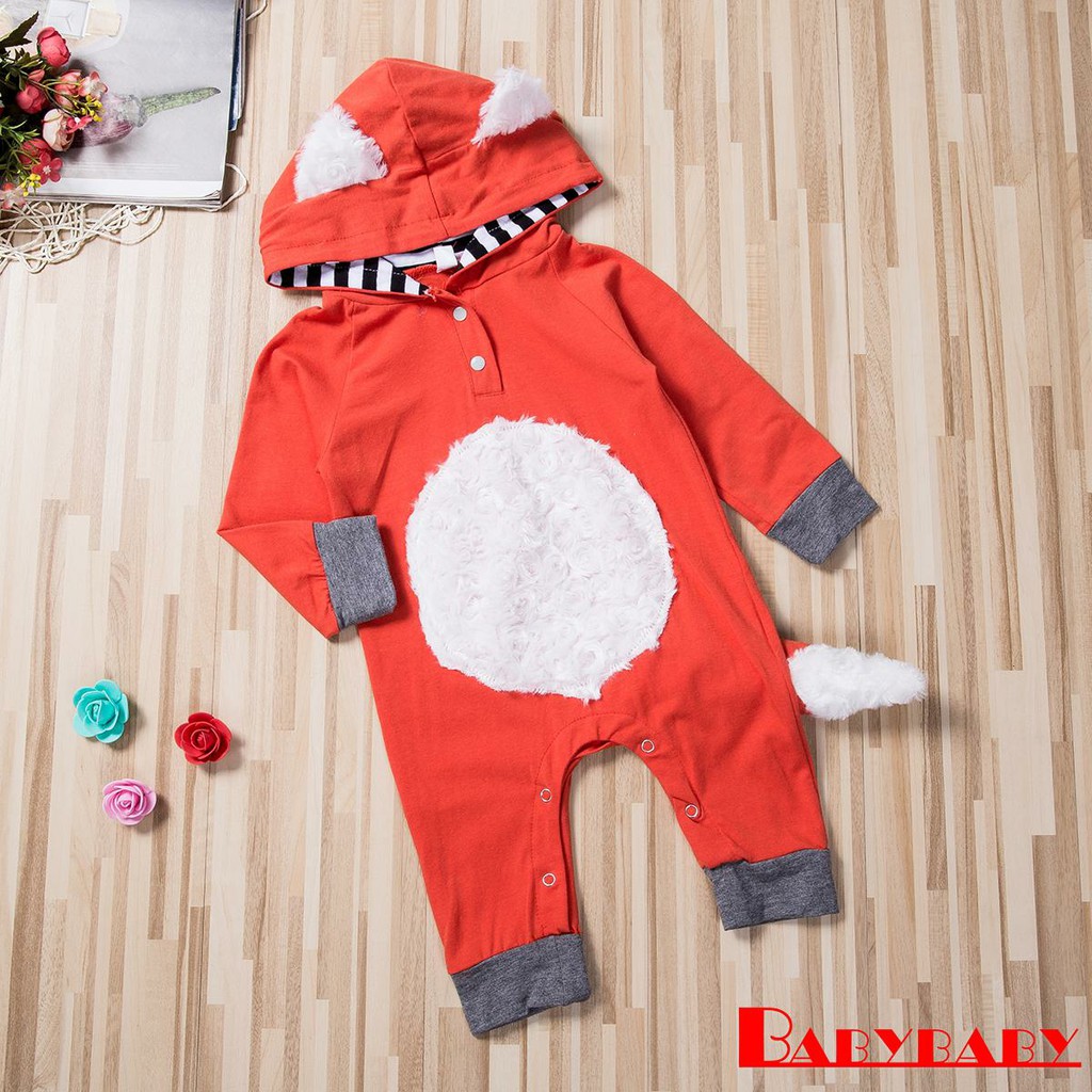 Cosplay Baby Kostum Bayi Baru Lahir Rubah Baju Monyet Jumpsuit