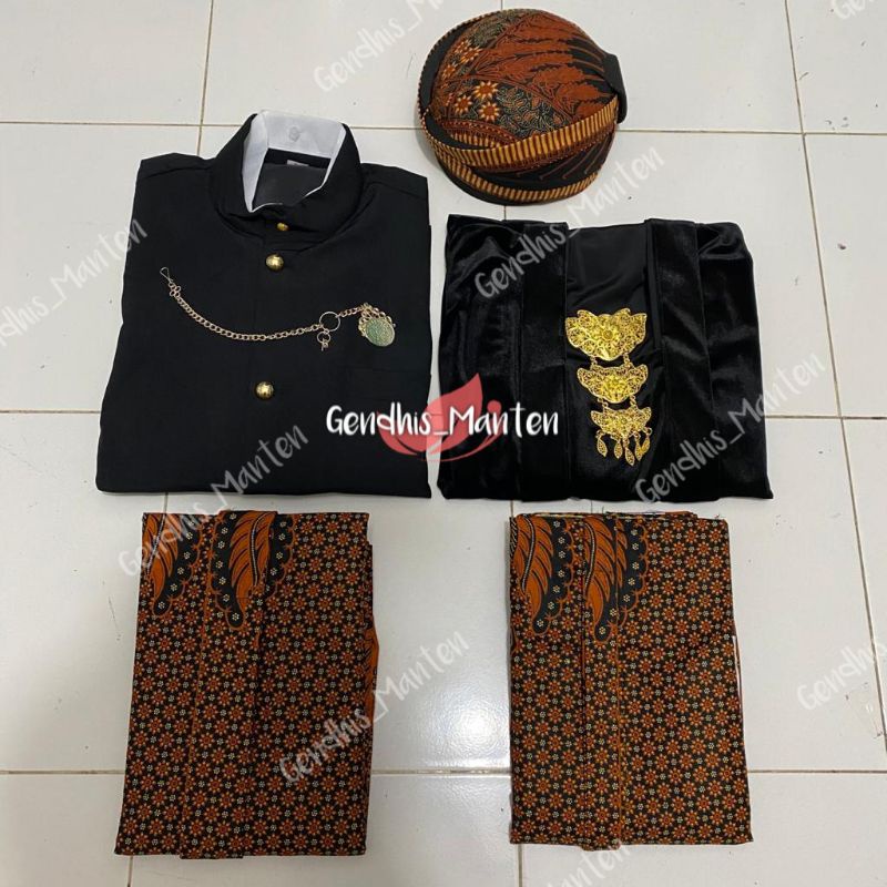 Baju Prewed Instan / Set Baju Adat / Baju Couple - Truntum Garuda