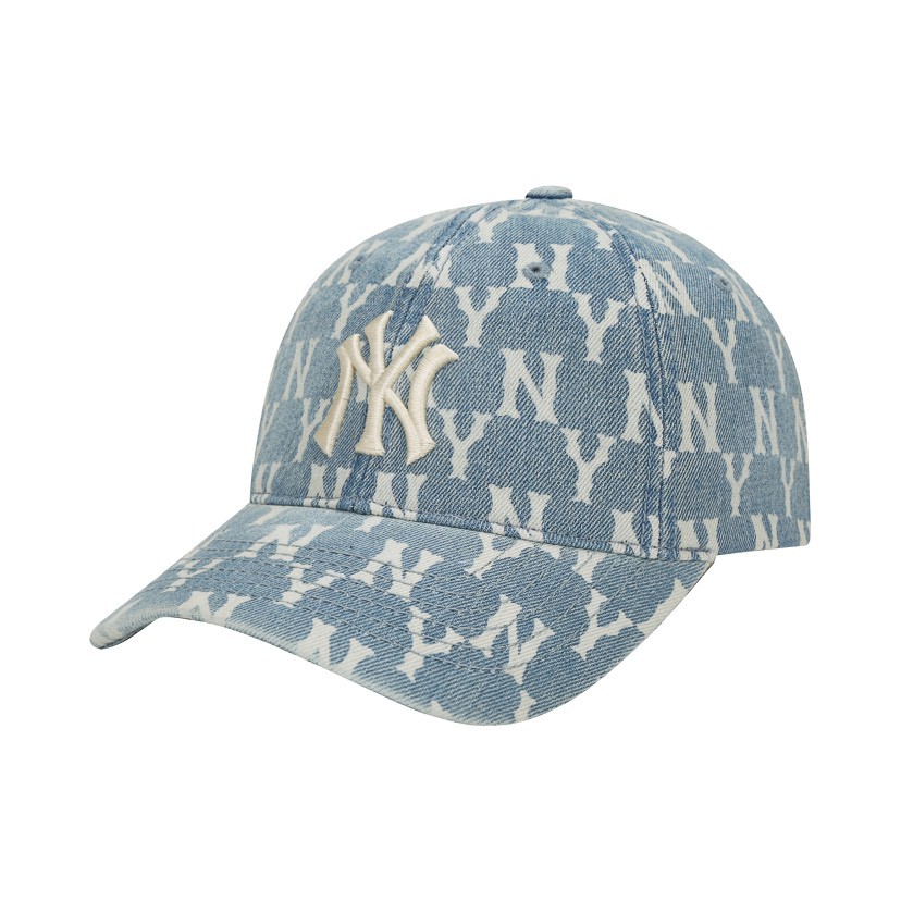 MLB MONOGRAM DENIM BALL CAP NY YANKEES 32CPDM111-50U