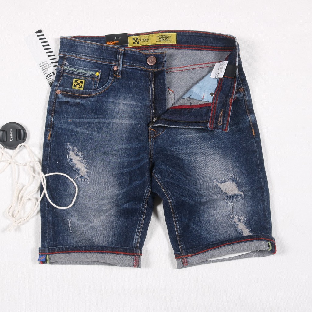  CELANA  JEANS PENDEK  PRIA  JEANS DISTRO MODEL  SOBEK  JEANS 