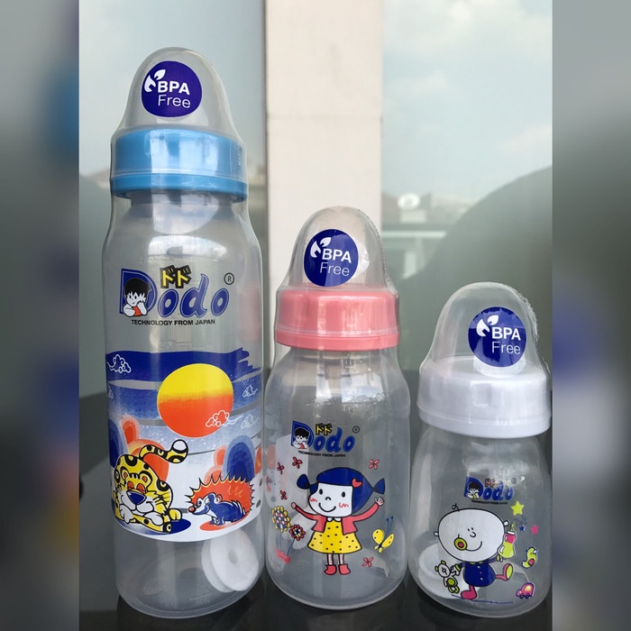 Dodo Botol Bayi Tanpa Pegangan 2oz/4oz/9oz