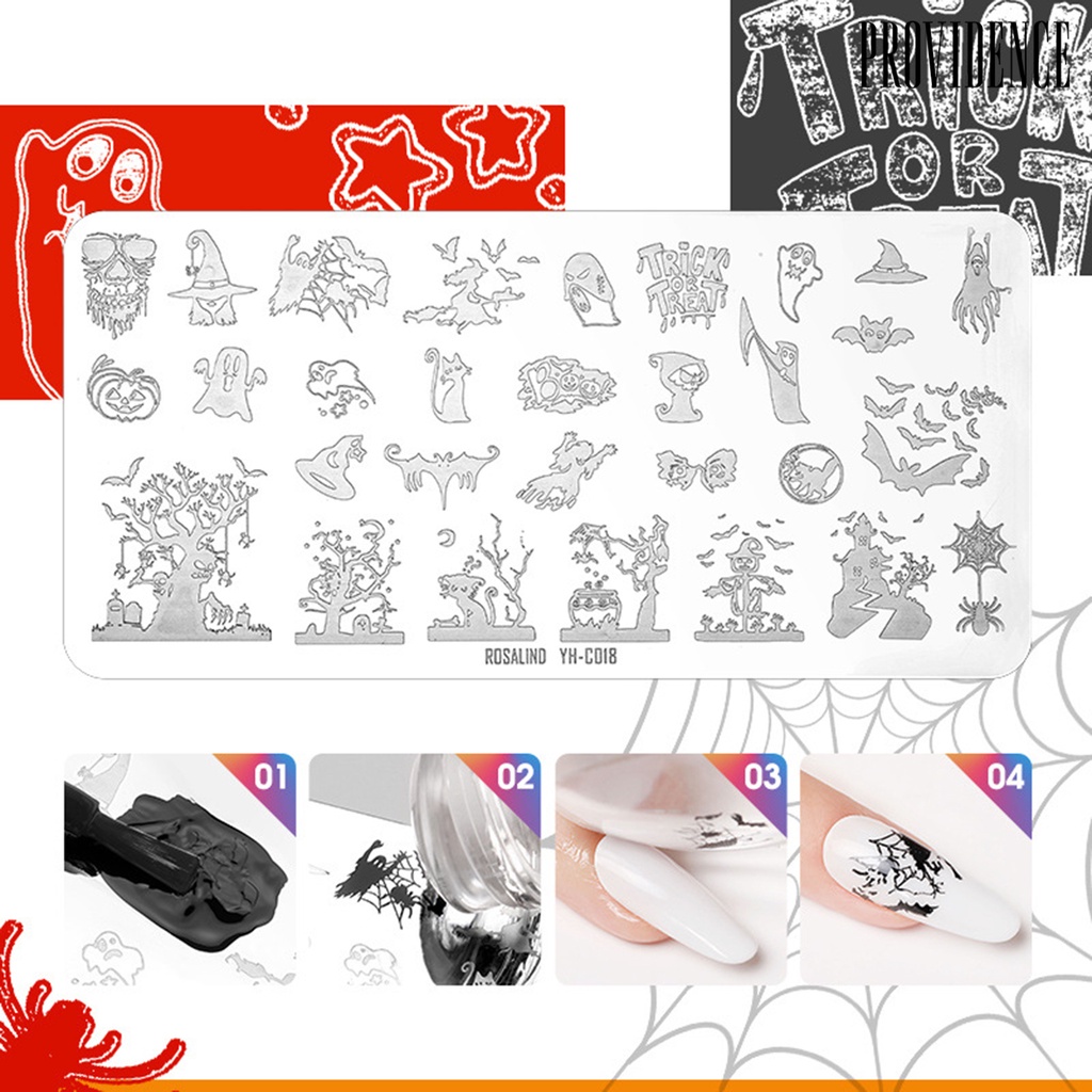 Providence Nail Stamping Plate Various Patterns Rust-Proof Mini Printing Stencil Manicure Art Stamp Templates for Salon