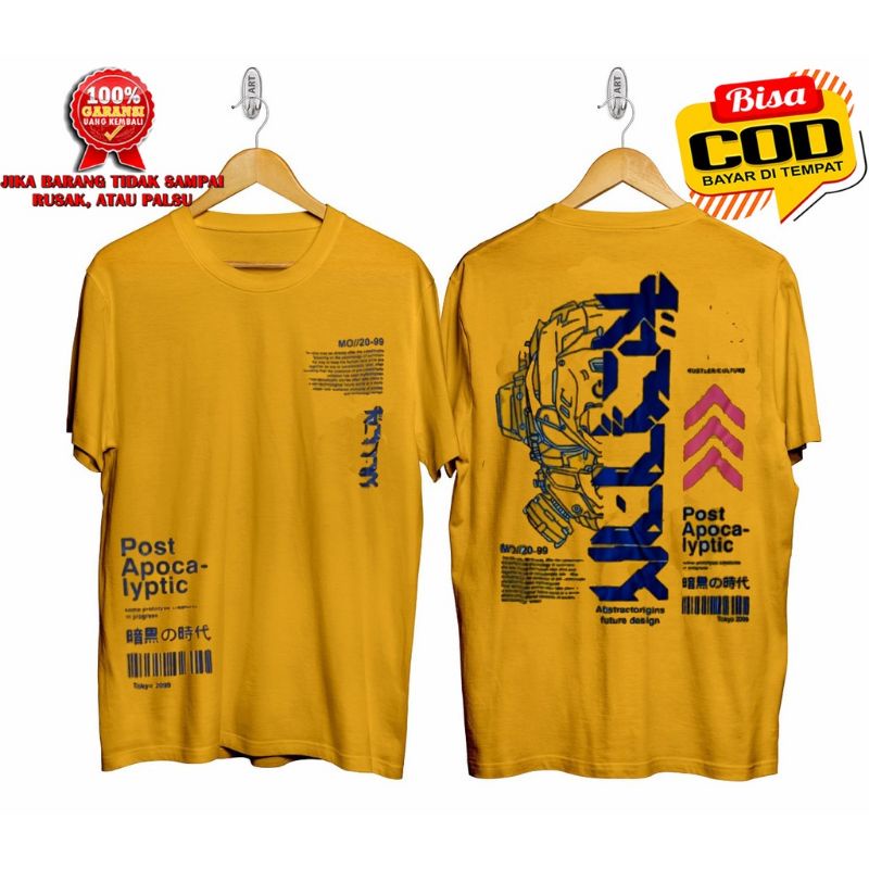 T-shirt Robot Origins - Atasan Distro Pria dan Wanita - Baju Bandung Murah - Kaos Lengan Pendek - Polos