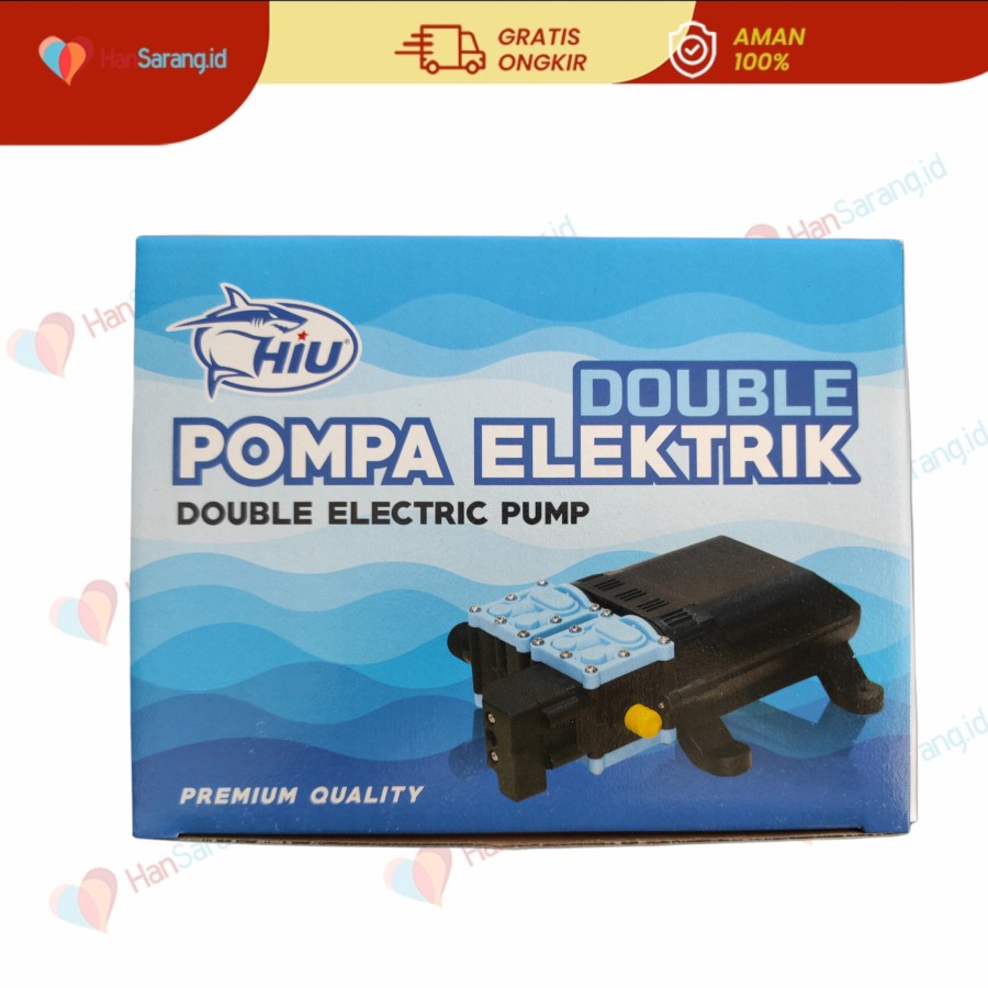 Pompa dianmo hiu double dual pump dinamo double 138 psi semprotan kenceng