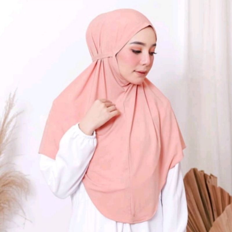 Hijab Bergo Maryam Tali Spandek Jersey