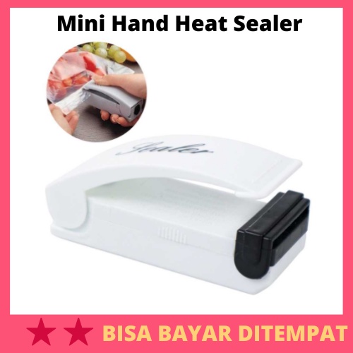 Mini Hand Heat Sealer / Alat Mesin Sealer Seal Klip Clip Perekat Penempel Pengemas Penutup Penyegel 