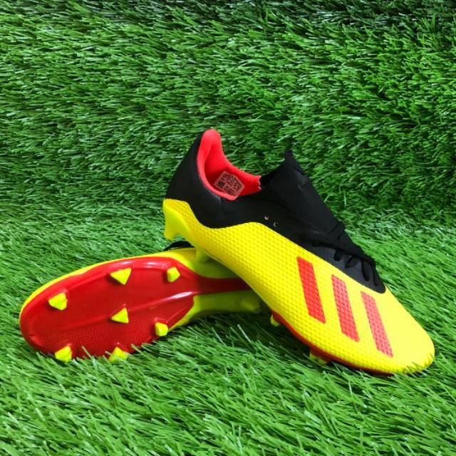 Sepatu Bola Adidas X 18.3 Next Gen Yellow Red BNIB