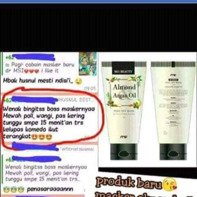 MASKER ALMOND ARGAN OIL (AAO) +PIN A